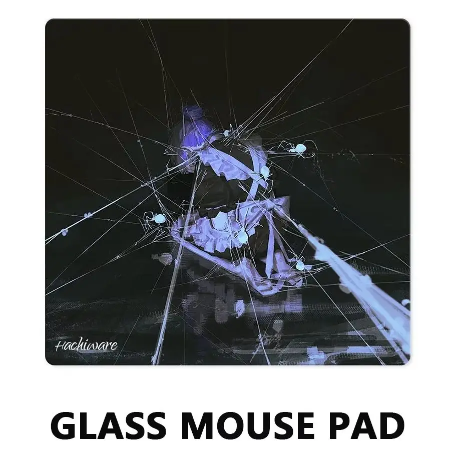 Esports Pixiv Girl Photovoltaic Glass Mouse Pad Tempered Upgrade Smooth FPS Game & Office Specific Mousepad Pc Laptop Desk Mat
