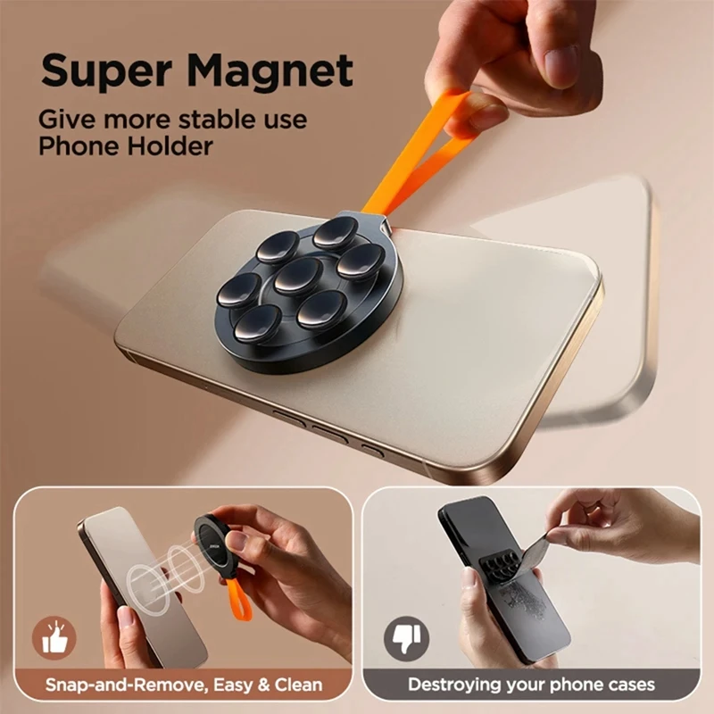 New Joyroom Magnetic Suction Cup Phone Mount Silicone Suction Phone Case Grip Stand Holder Hands-Free Mirror Shower Phone Holder