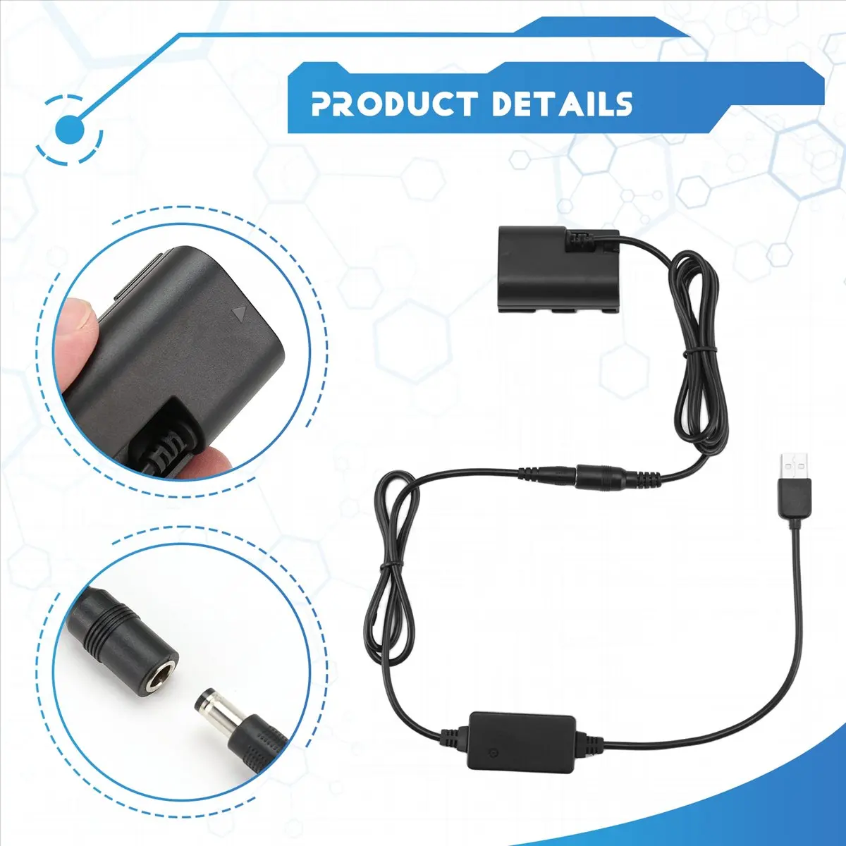 M05K ACK-E6 DR-E6 LP E6 E6N Dummy Battery USB Power Adapter Kit for Canon EOS 5D Mark III II 6D 7D 60D 70D 80D 90D R R5 R6