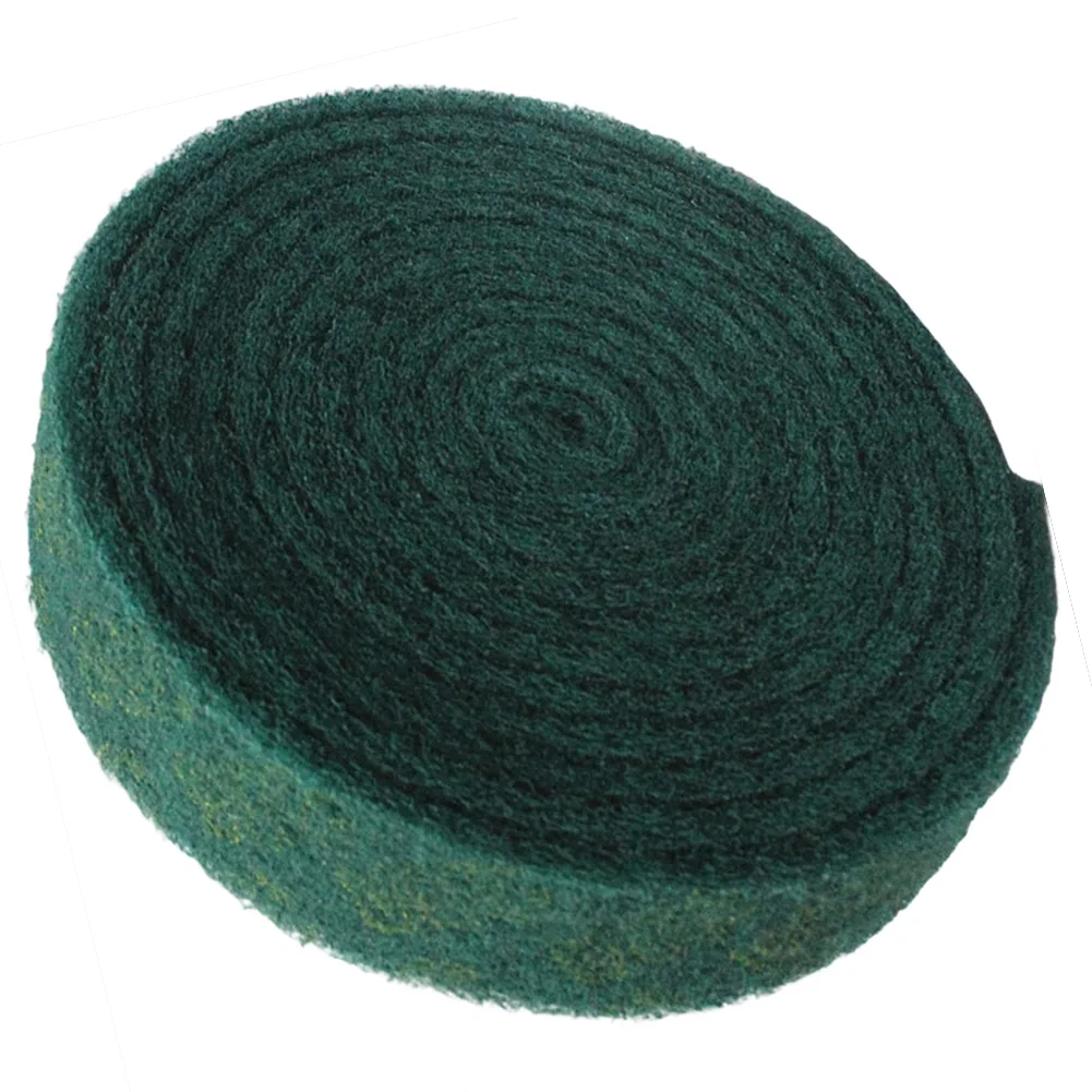 Green Industrial Scouring Pad Roll 5.7 meters x 70mm Nylon 8698 for Rust Removal Polishing and Deburring Tasks