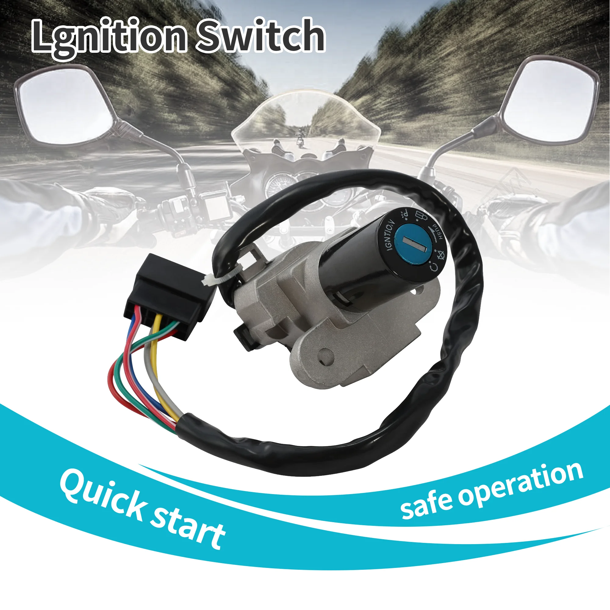 Ignition Switch Lock Gas Fuel Tank Cap Cover Set Fit for Ducati Monster 695 620 M620 S2R 900 750 M750 M600
