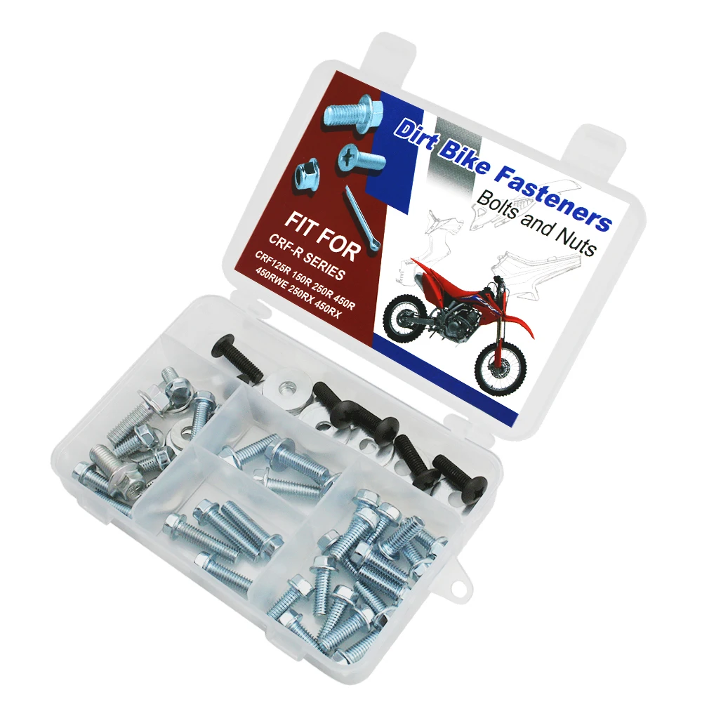 Fit For HONDA CRF125R CRF150R CRF250R CRF450R CRF450RWE CRF250RX CRF450RX Motorcycle Fender Body Engine Plastic Frame Bolt