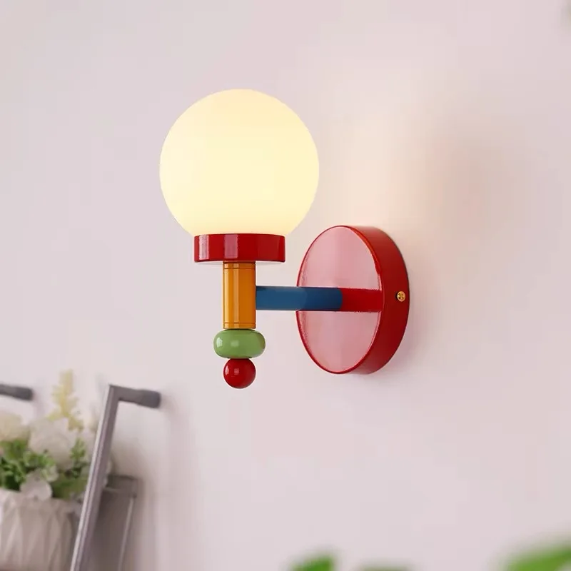 

Originality LED Wall Lamp Nordic Living Room Bedroom Glass Shade Wall Sconce Lights Corridor Home Deco G9 Wall Lighting Fixture