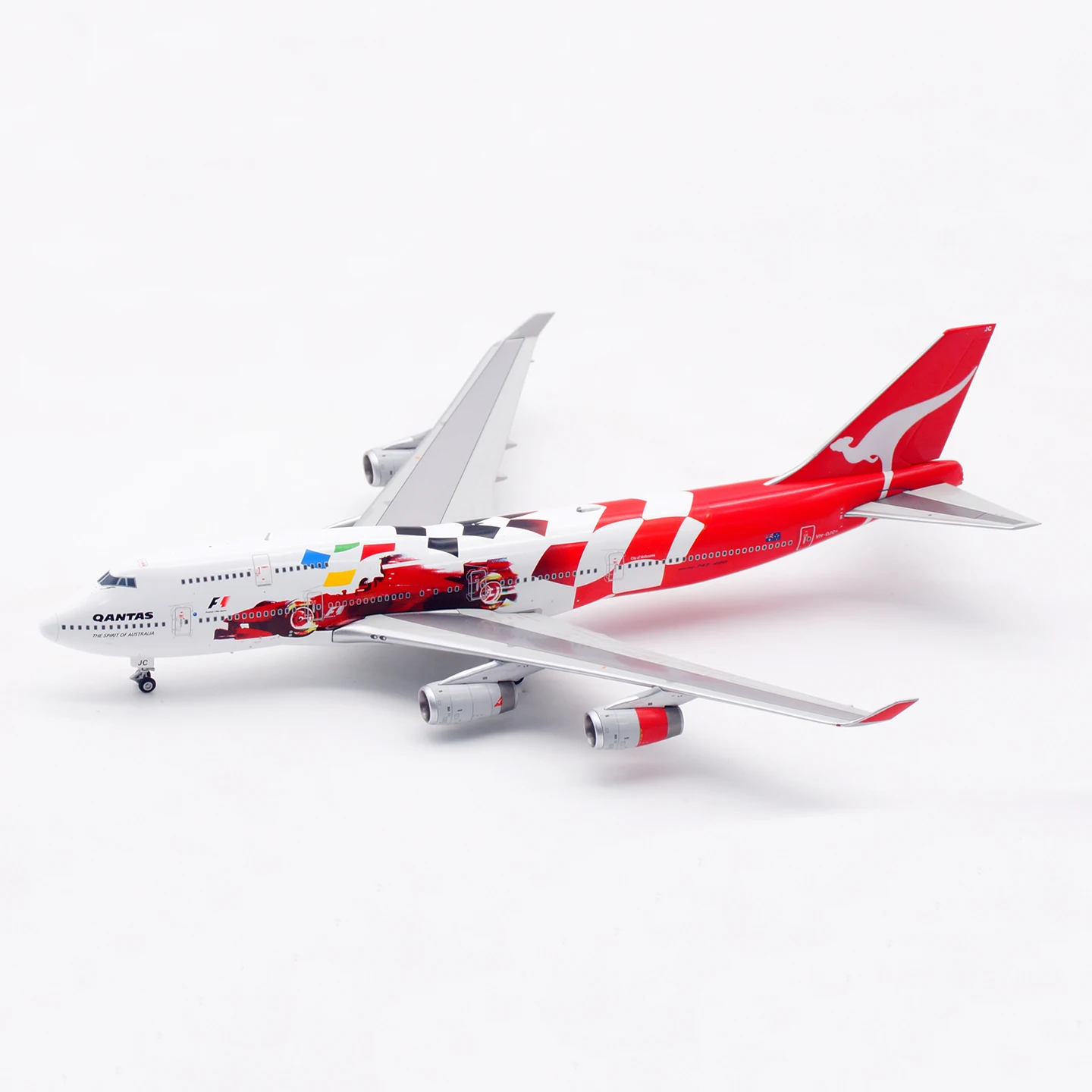 B616503 سبيكة تحصيل طائرة هدية HX نموذج 1:400 Qantas الخطوط الجوية بوينغ B747-400 دييكاست نموذج طائرة VH-OJC مع حامل