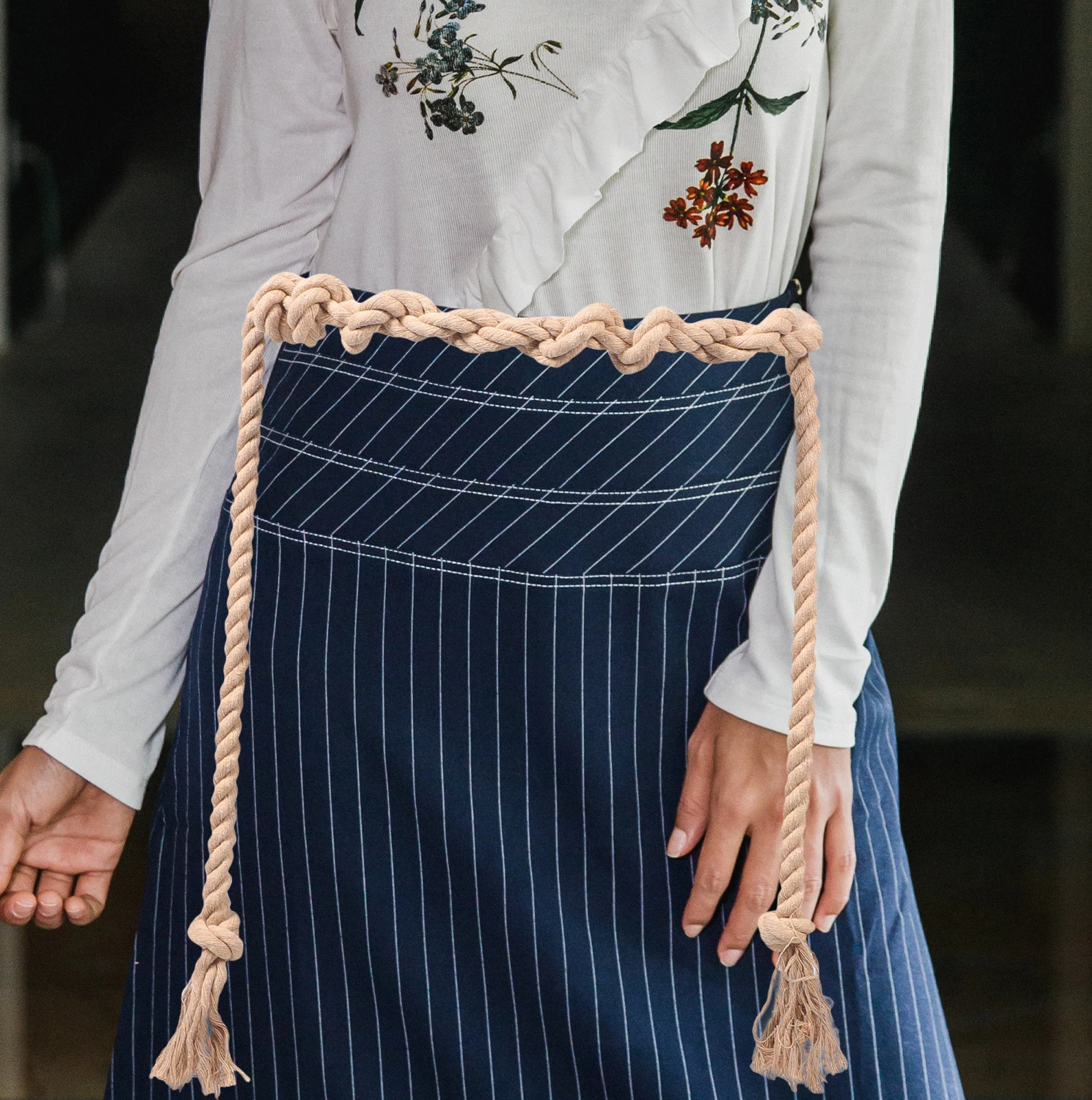 

Gothic Waist Belt for Women Men Cotton Linen Adjustable Belt for Robe Dress Casual Formal Occasions Pastor Cosplay