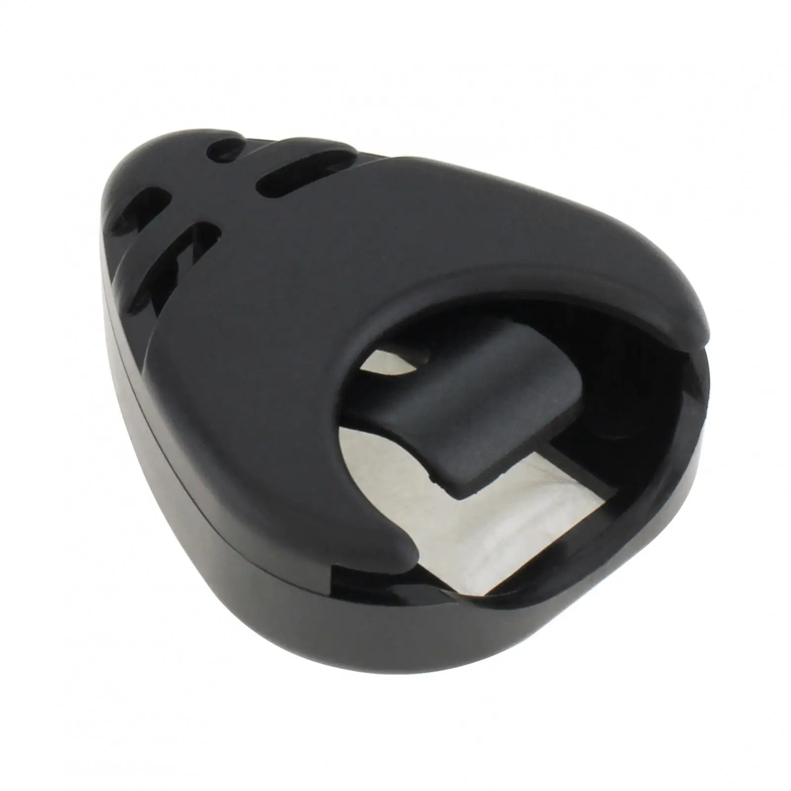 Gitarrenplektrumhalter aus schwarzem Kunststoff zum Aufkleben für Akustik-Ukulele/Gitarre/Bass mit selbstklebender Rückseite, praktische Platzierung von Plektren – Detail 10
