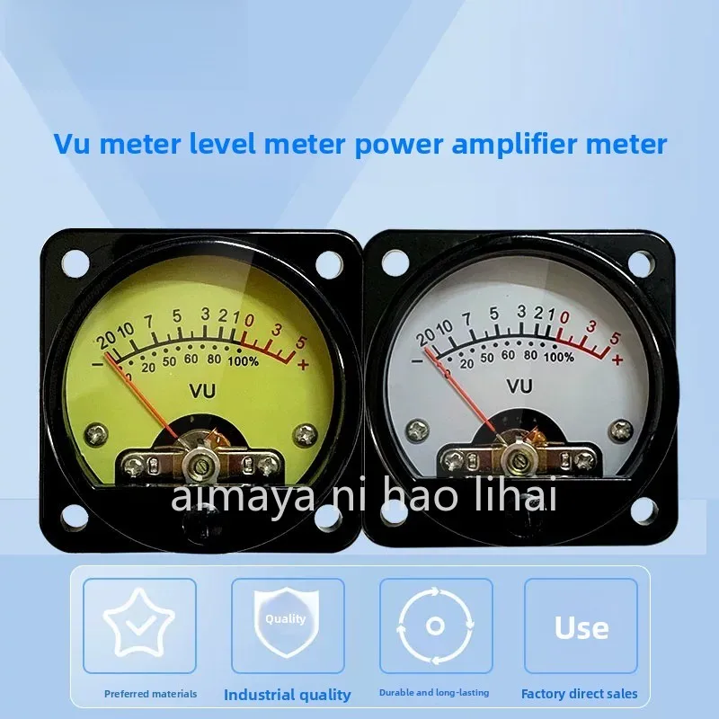 VU Level Meter Audio Strap Backlight Volume Meter Vacuum Tube Bile Sound Pressure Meter DB Power Amplifier Strap Driver Board