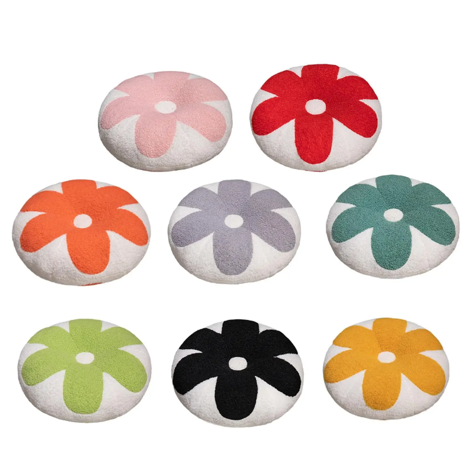 Almofada de meditação 17,7 polegadas assento de enchimento de algodão PP de pelúcia curto