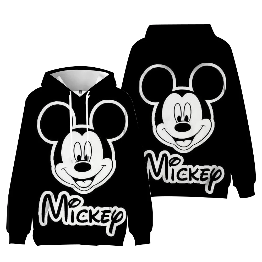 Autumn Mickey Mouse Printed Hoodie Women Fashion Korean Hooded Sweatshirts Woman Y2K Streetwear Loose Hoodies