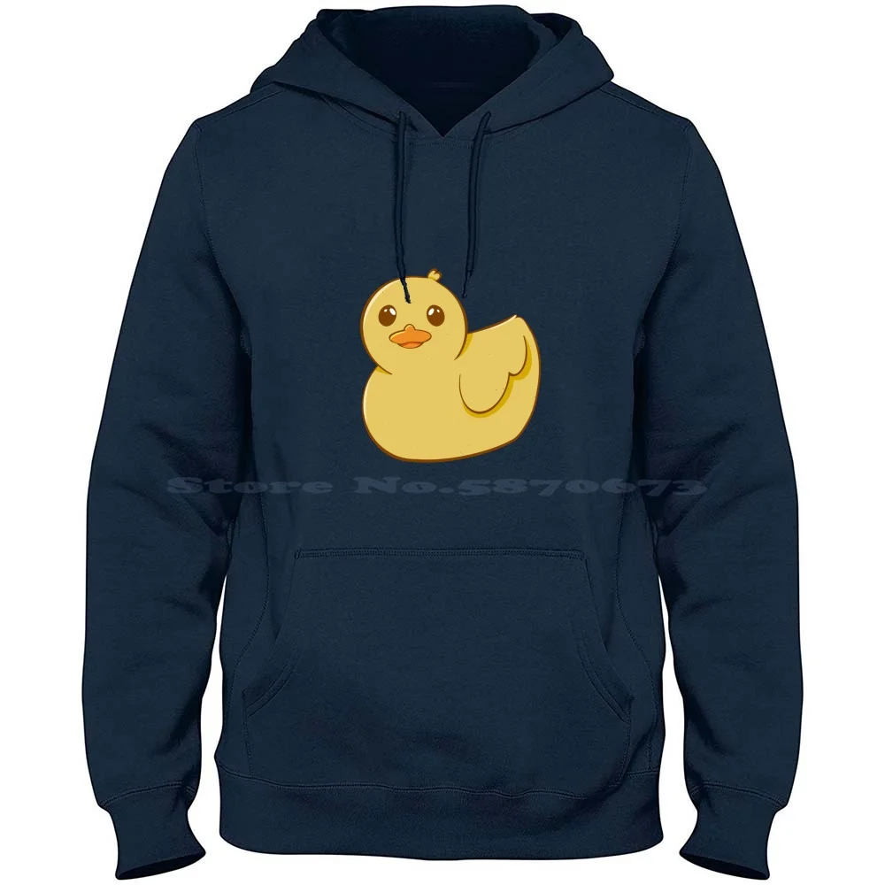 Rubber Duckie 100% Cotton Hoodie T Shirt Cartoon Happy Rubber Duck