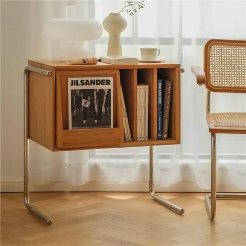 

Home edge few solid wood bedside table new vinyl storage medieval shelf retro floor