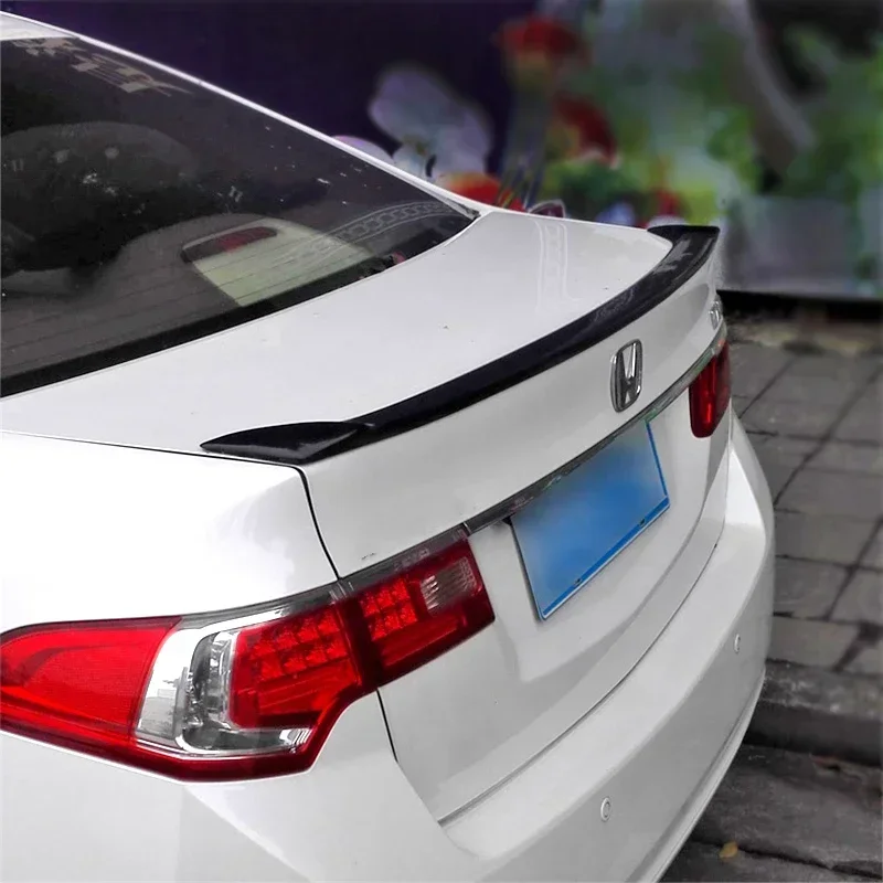 Rear Trunk Spoiler Carbon Surface ABS Material Wing Ducktail Spoiler For Honda Accord Euro 2009 - 2013