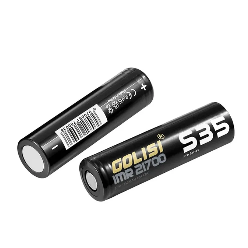 Original GOLISI S35 IMR 21700 Li-ion Battery 3750mAh 3.7V CDR 30A MAX 40A Rechargeable Battery For Flashlight Toy Cameras UAV