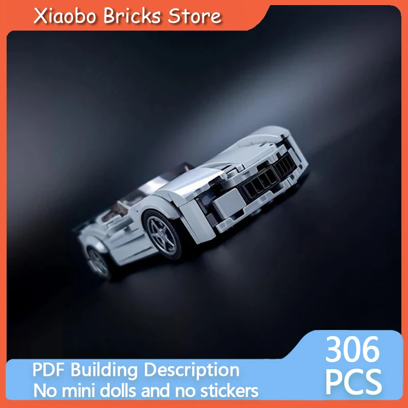 City Car Speed Racing Model MOC Building Bricks Sportscar Sideswipe Modular Technology Gift Holiday Assemble Children Toy Suit