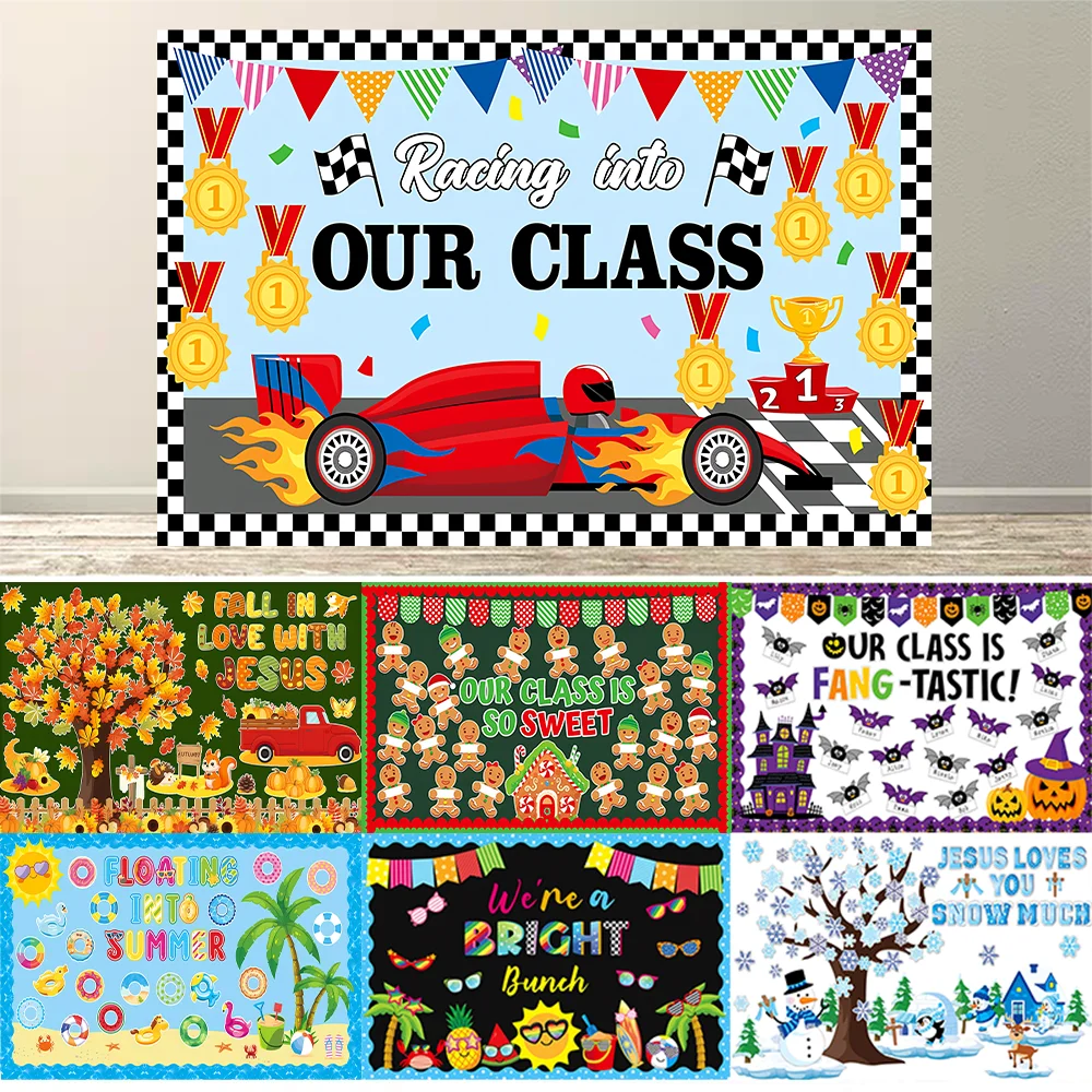 

Bulletin Board Decorations Background for Classroom Door Blackboard School Home Wall Decor Supplies