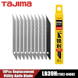 TAJIMA LB39H 10Pcs 9mm-wide Utility Knife Blade Replacement Blade Standard Spare Blades Cutter Tool Accessories 1102-0408