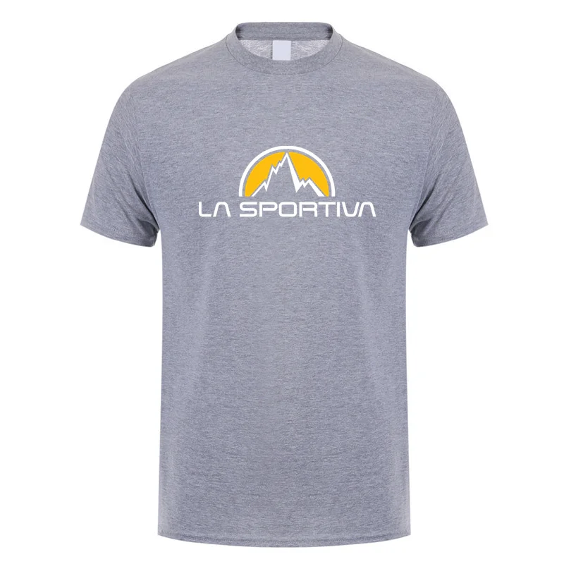 La Sportiva T Shirt Tshirts Men New Summer Short Sleeve Quick Dry Funny Mans T-shirt Crew Neck Breathable Comfortable Top