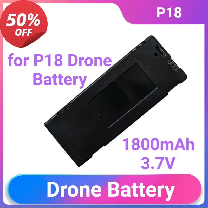 

Drone Battery 552556 for P18 Drone Battery Accessories 3.7v 1800mAh P18 Max RC Drone Spare Parts