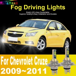 H4 HB2 9003 Led Headlight Canbus No Error Car Bulb High Power White Fog Light Diode Lamp 12v 55w For Chevrolet Cruze 2009~2011