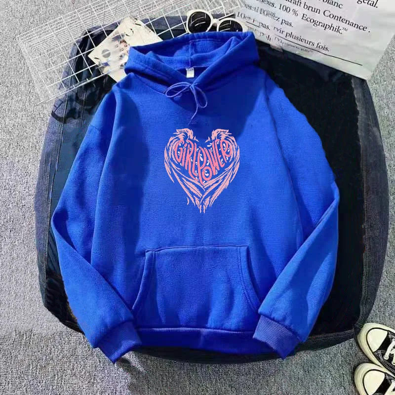 Harajuku Loose Hoodies Women Comfortable Casual Printed Sweatshirts Long Sleeved Coat Tops Autumn Winter Lady Clothes