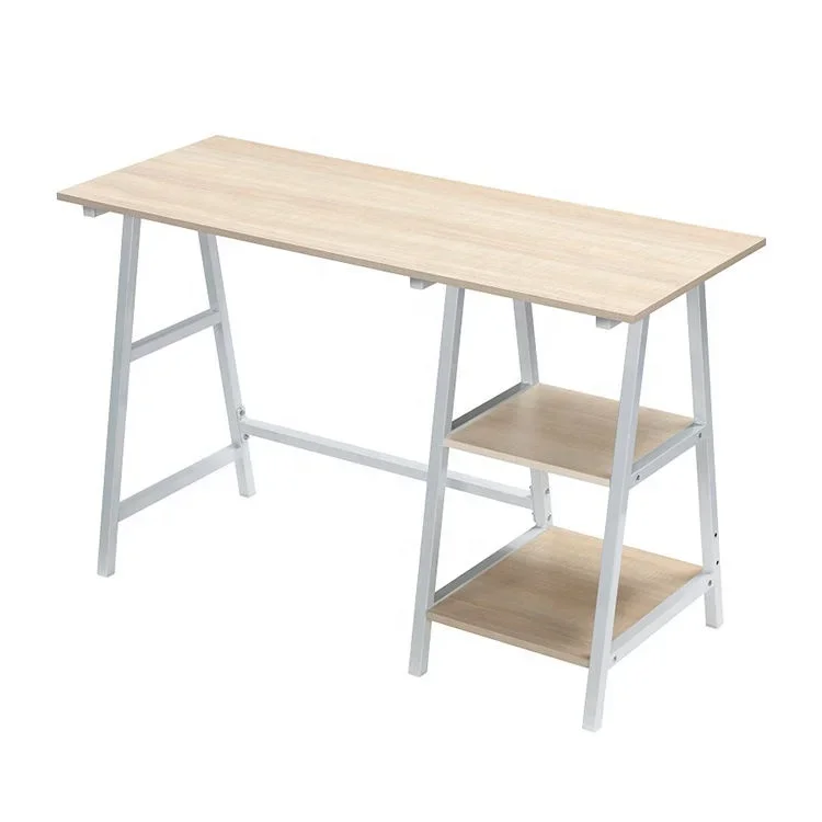 

A Desk 2 Shelves Modern Simple Study Office Wokr Home Wooden Desk