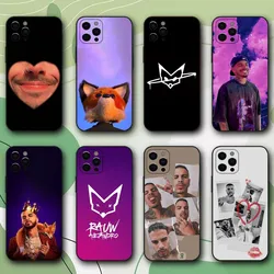 R-Rauw Alejandro Rapper Phone Case For iPhone 15,14,13,12,11,Pro,X,XS,Max,XR,Plus,Mini Soft Black Cover
