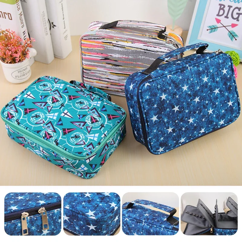 

72 Slots Pencil Case Girls Boys Pencilcase Cute Big Pen Box Holder School Supplies Stationery Student Pencil Bag Hot Sale