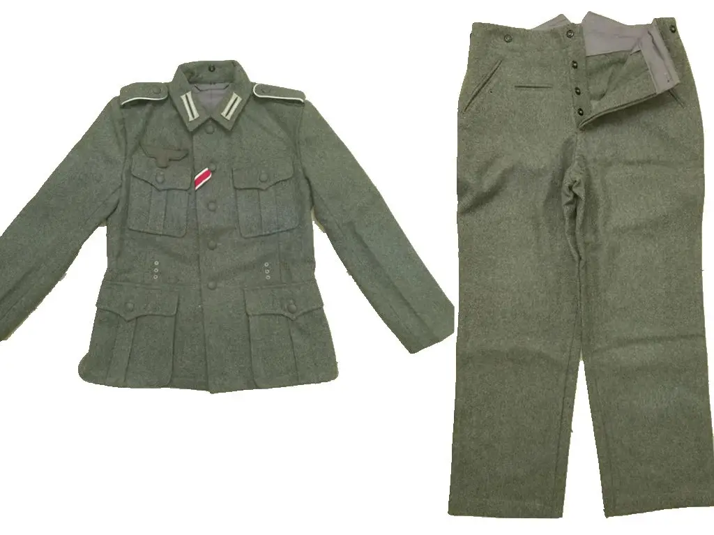 Reproduction Cosplay  M40 WH EM FIELD WOOL TUNIC COAT & TROUSERS  suit MILITARY WW2 UNIFORM