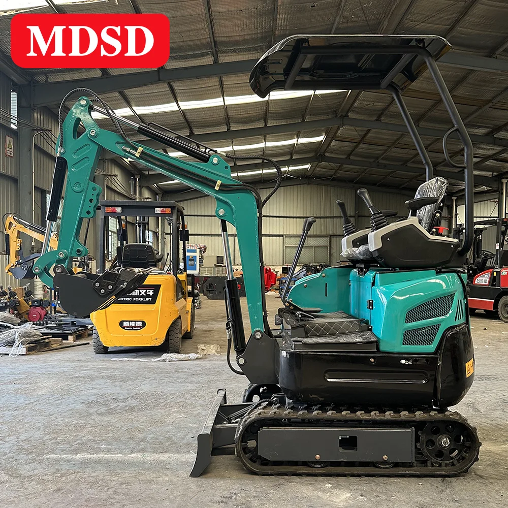 

Customized Pasture Orchard Use 1Ton Mini Excavator With Attachments 0.8-2 Ton Small Crawler Excavator Farm Use Bagger Euro 5