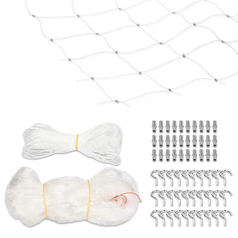 Cat Safety Net Nylon Anti Bird Nets Protective Transparent Mesh Net For Balcony And Window For Protection Child Cats and  Dogs