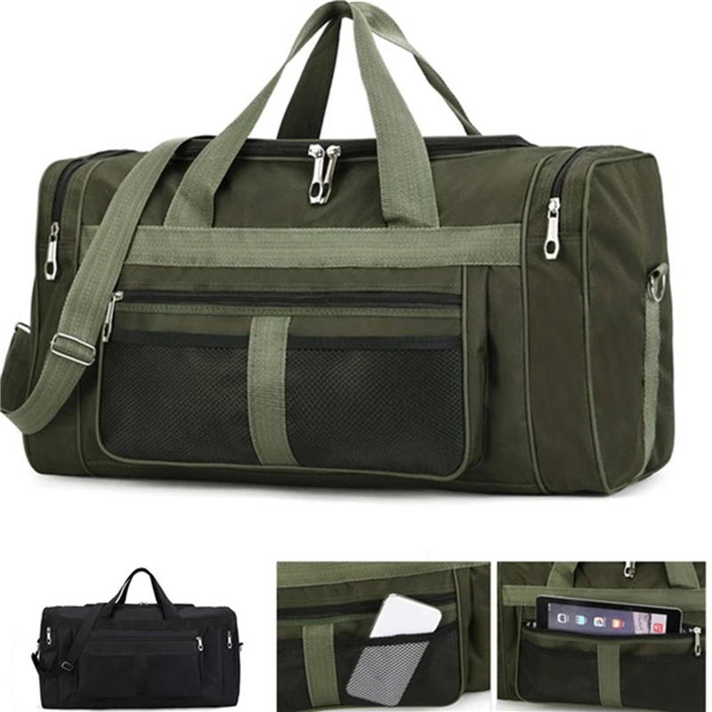 Nylon Travel Duffel Bag Carry On Luggage Bags Men Tote Large Capacity Weekender Gym Sport Holdall Overnight Bags Pouches