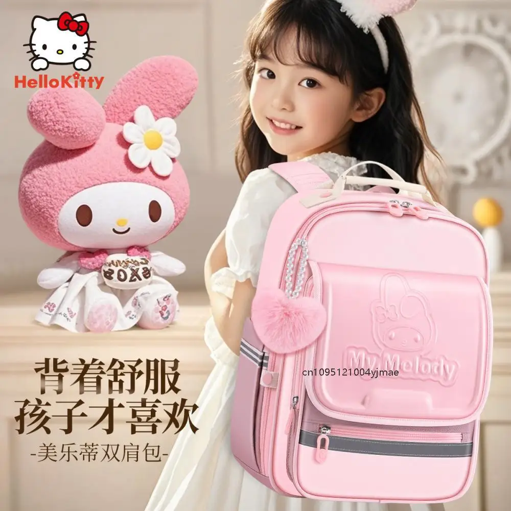 

Sanrio Kuromi Schoolbag Children Backpack Cute My Melody Protecting The Spine Reducing Burden Lightweight Waterproof Cartoon Bag
