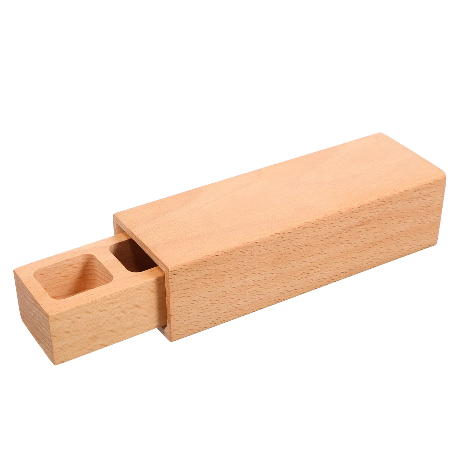Wooden Stamp Organizer Box with Sliding Lid for Number Stamps Medal Display Craft Supplies Storage Decorative Wood Box Studio
