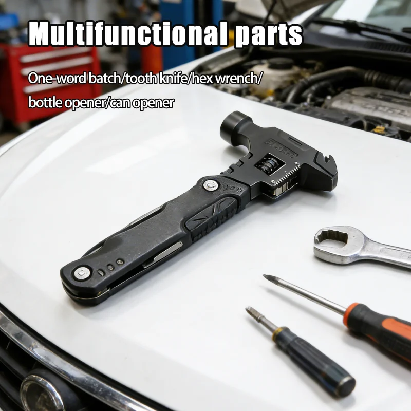 

Новый многофункциональный инструмент: гаечный ключ, молоток, нож, плоскогубцы. Инструмент для выживания в походах и кемпинге. Экономичный инструмент. Многофункциональный нож из нержавеющей стали.