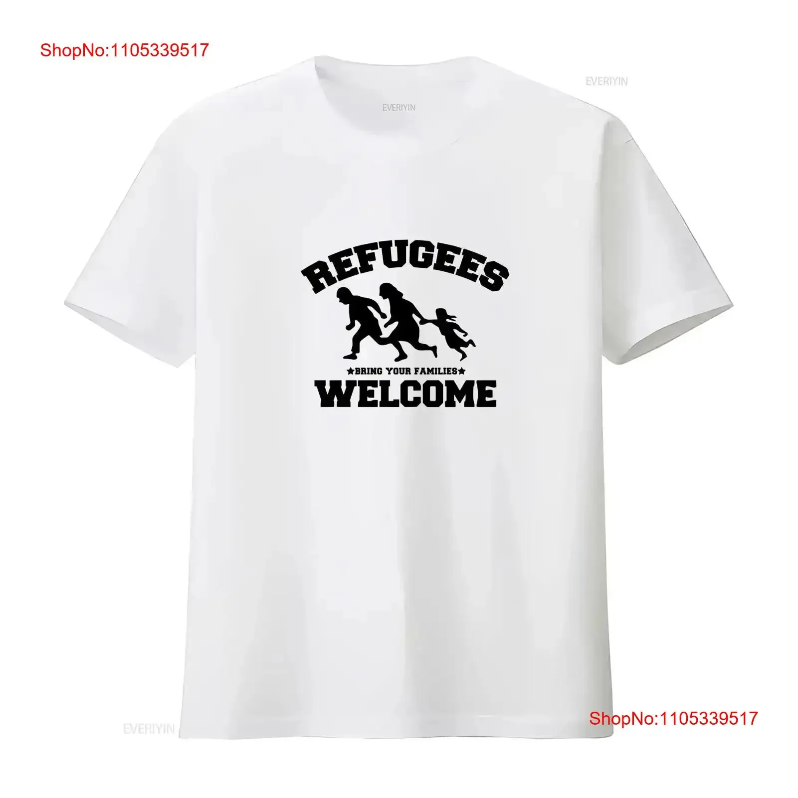 Refugees Bring Your Families Welcome USA Anti Travel Ban Men's T Shirt vintage Washed fashion graphic Slightly  vintage Washed