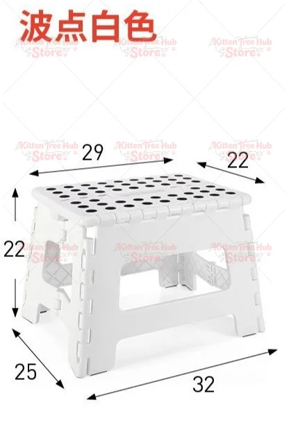 Thickened Plastic Folding Stool, Portable Foldable Chair for Adults & Kids, Ideal for Home Dining, Bathroom, Outdoor Use