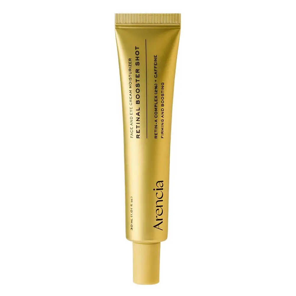 Arencia Vitamin C Booster Shot Gesichts- und Augencreme hellt den Hautton auf, mildert Stumpfheit, Aknenarben und bietet antioxidative Wirkung.