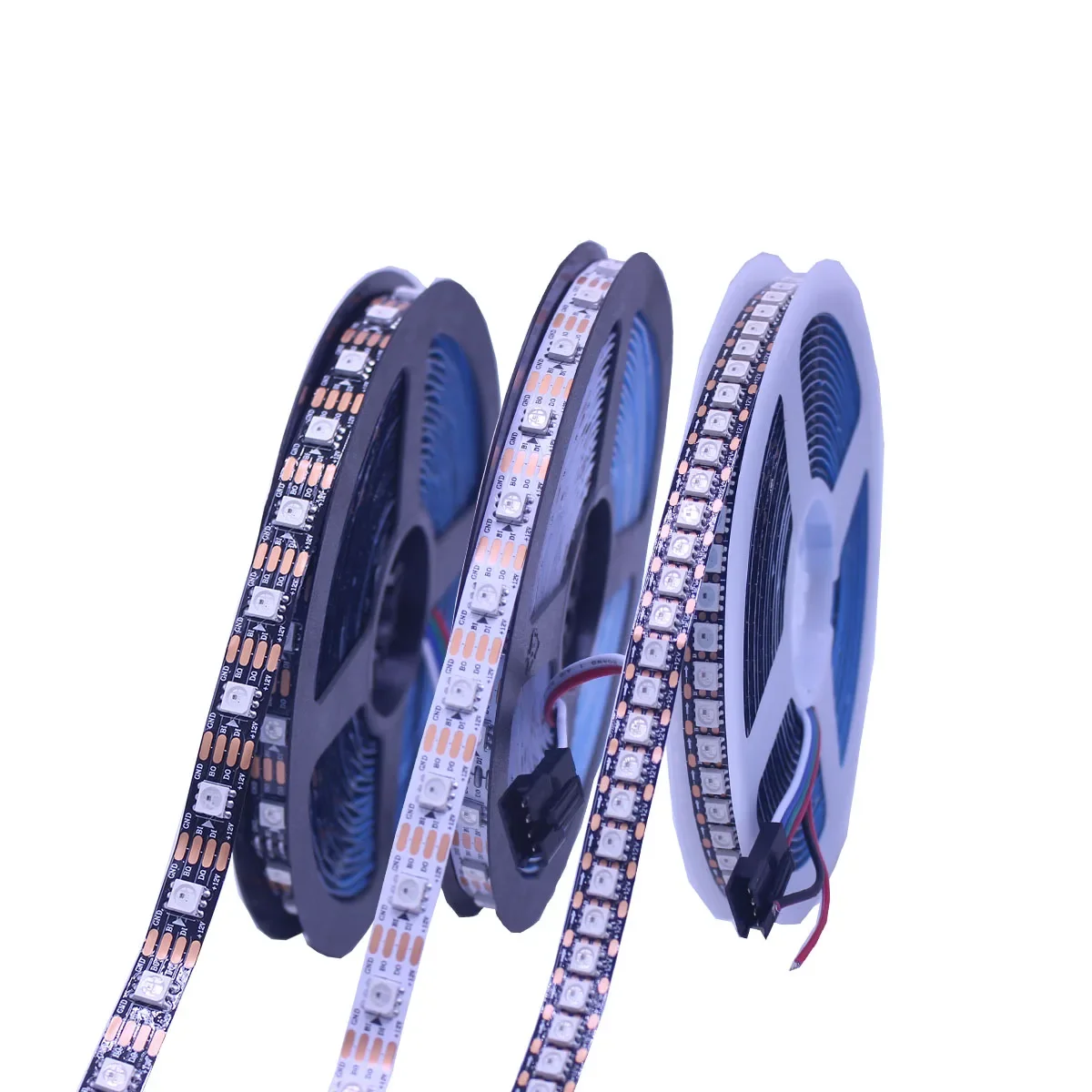 

DC12V WS2815 5050RGB 30 60 96 144leds/m Black/White PCB IP30/IP65/IP67 Individually Addressable Smart led pixel strip light