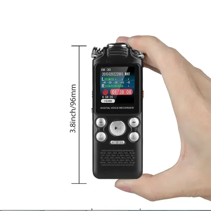 Professional Digital Audio Voice Recorder Pen Lossless Color Activated Sound Dictaphone MP3 Player Recording with Noise Reductio