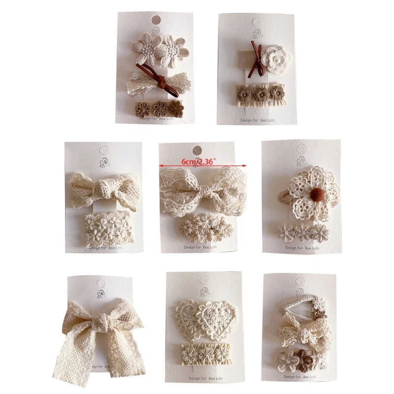 Kids Fabric Cloth Hairpin Flower Hair Barrettes Baby Girls Hair Adorments image 6