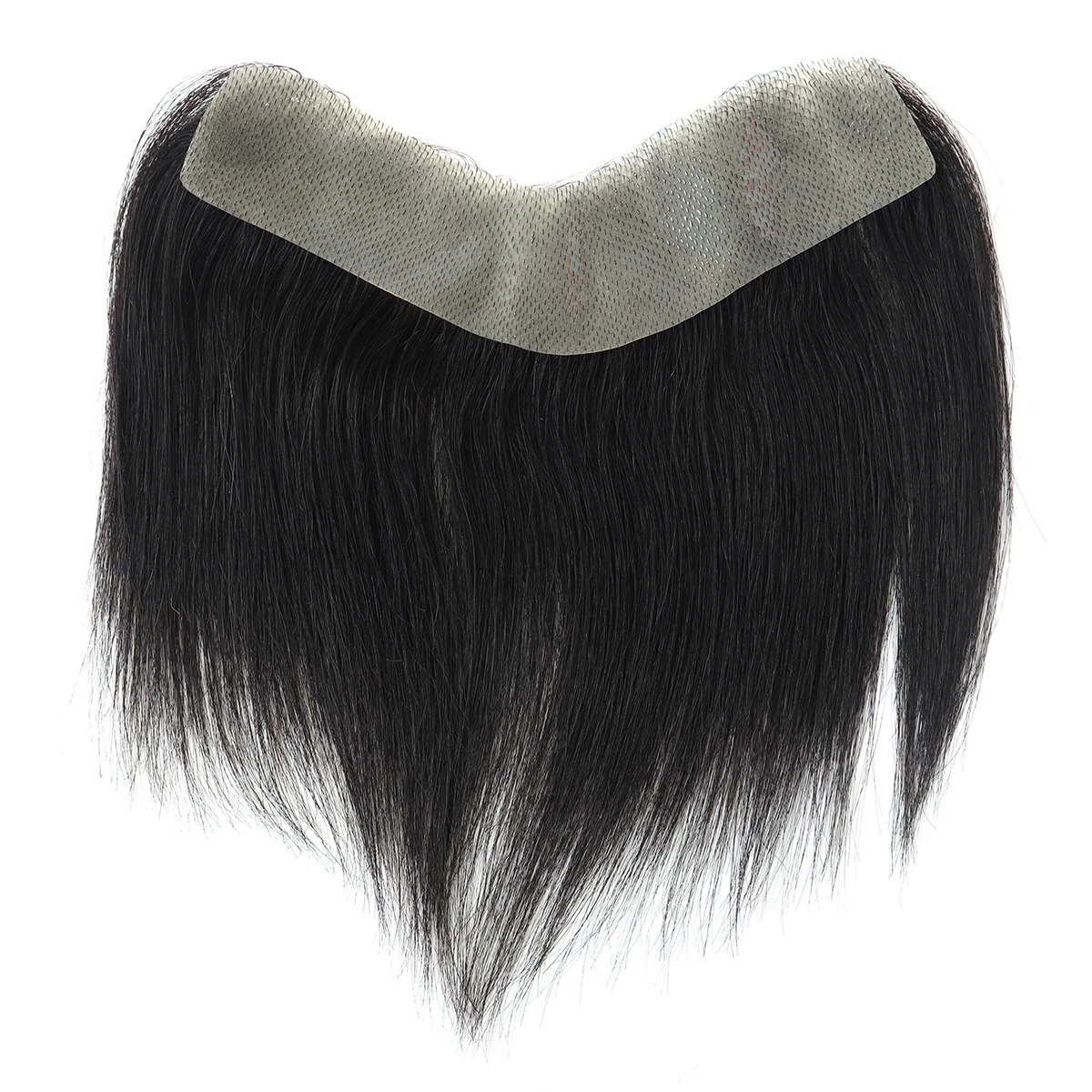 Franjas Indianas de Cabelo Humano com Franja para Homens, Hywel PU Frohead Peruca, Linha Fina Toupee, Transporte Da Gota, 6 Polegadas, 4cm × 18cm