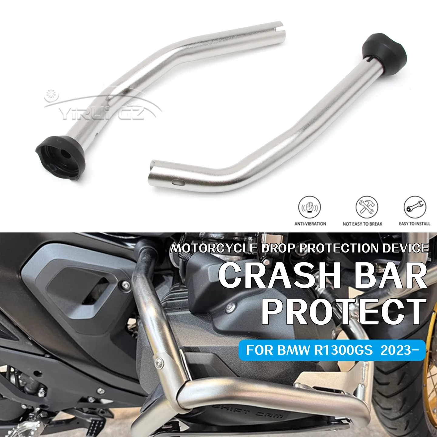 

Укрепляющая стойка для BMW R1300GS R1300 GS 2023- Защита двигателя мотоцикла, оригинальная защита цилиндра R1300GS