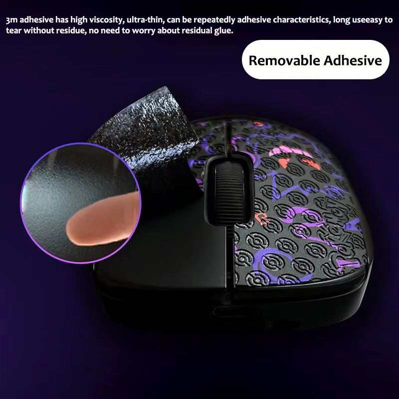 DIY Mouse Skin Mouse Skates Side Stickers Anti-slip Tap for Logistic MX Master 3 3S Game Mouse