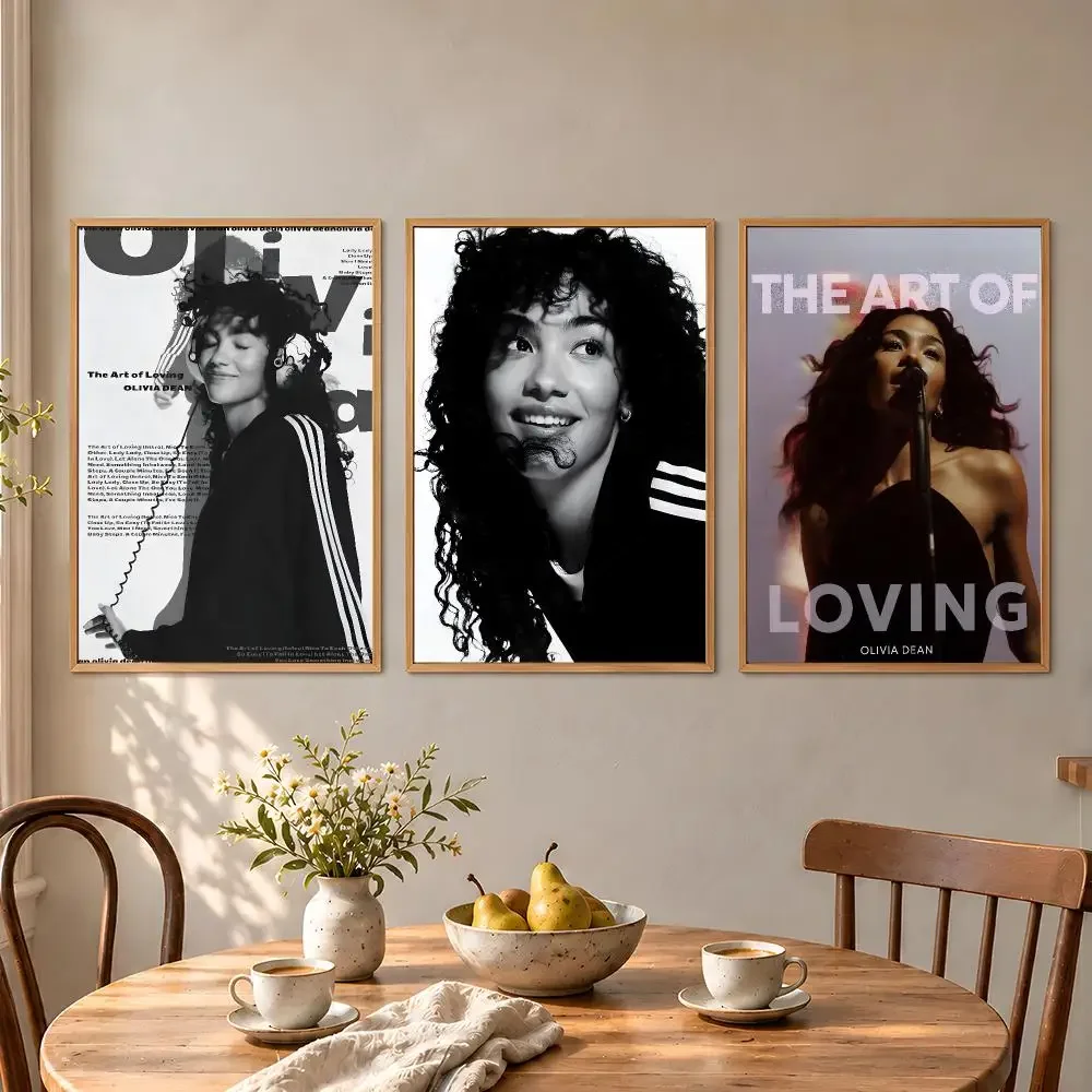 Olivia Dean Messy Man I Need Singer Poster Aesthetic Wall Art Poster HD Waterproof PP Self Adhesive Bedroom Dorm Room Decor
