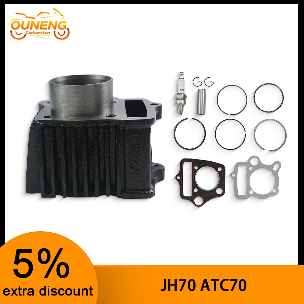 

Motorcycle Engine Cylinder Assembly 70cc Dirt Bike Atv Complete Cylinder Head Piston Kit For Honda Jh70 At C70 Motorcycle