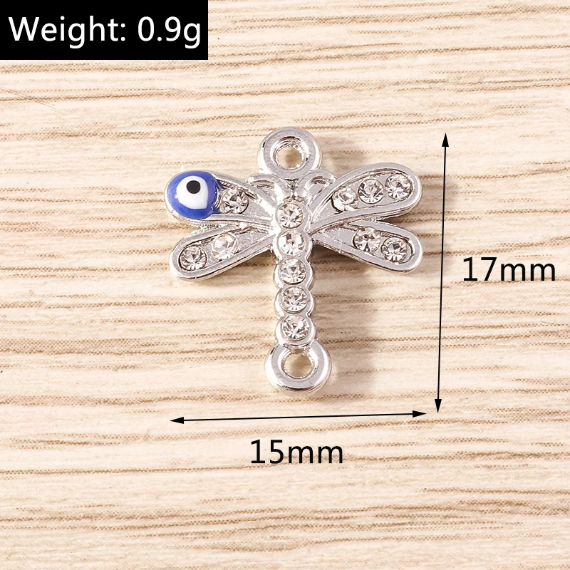 Tusember 10 Stück Boho-Kristall-Anhänger mit türkischem bösen Blick für die Schmuckherstellung, DIY-Ohrringe, Halsketten, Armbänder, Zubehör, Kunsthandwerk – Detail 8