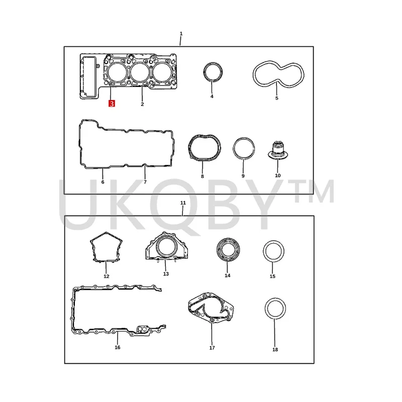 4792931AC Suitable for Ch ry sl er Do dg e Cooley 2.7 Left cylinder bed cylinder head gasket