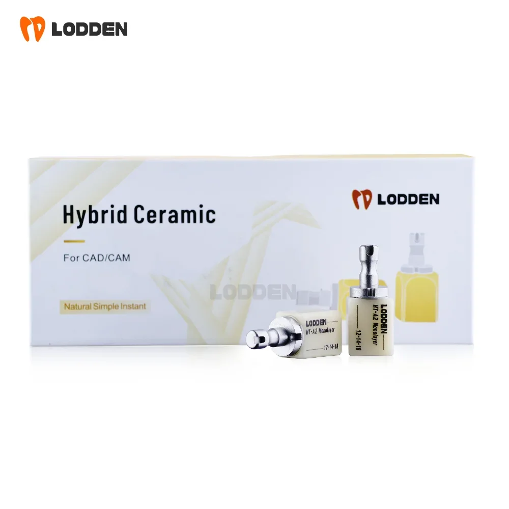 Hybrid Ceramics Dental Composite Resin Without Sintering LT/HT CAD/CAM Glass Ceramic Hybrid Blocks 18*14*12 Mutilayer