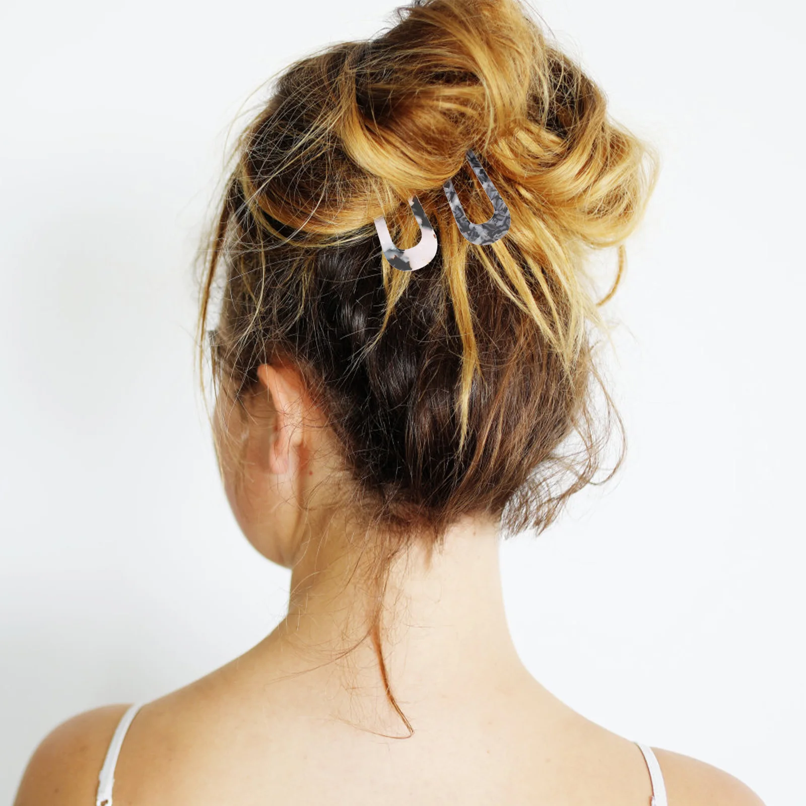 

4pcs Simple Hairpins Forks Simple Elegant Acetate Hairpins For Women Party Daily Use Retro Hair Decor Headwear