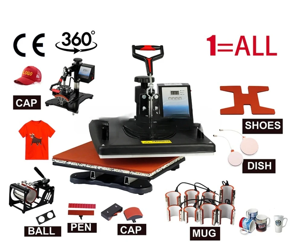 for 15 in 1 Heat pen Press Machine,Sublimation Printer/shoe Transfer Machine Heat Press For Mug/Cap/T shirt/shoe/bottle/pen